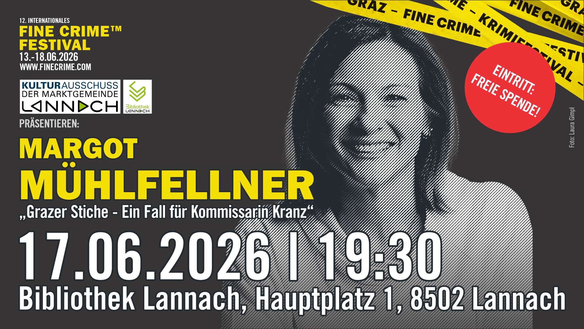 Margot Mühlfeller liest in Lannach - Fine Crime Festival 20226